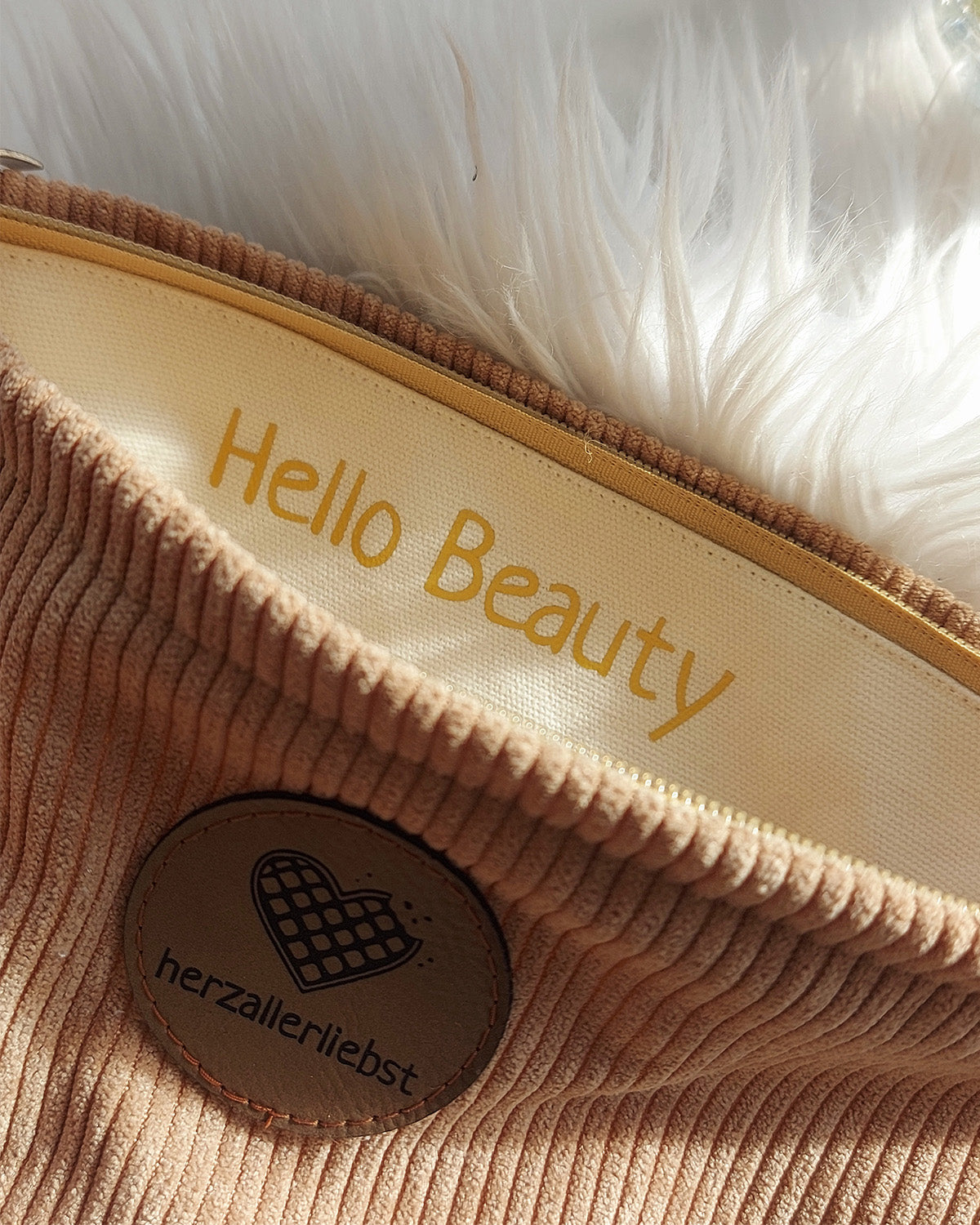 CORD BEAUTY BAG - HELLO BEAUTY