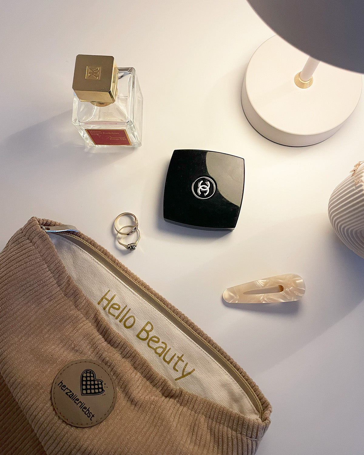 CORD BEAUTY BAG - HELLO BEAUTY