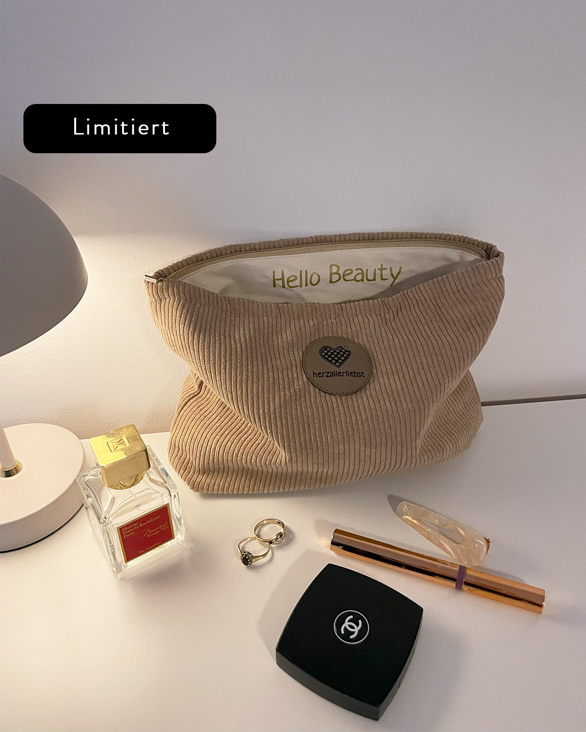 CORD BEAUTY BAG - HELLO BEAUTY